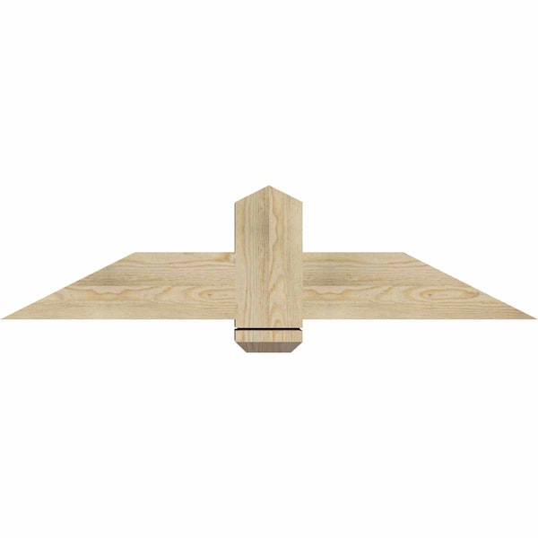 Ekena Millwork Eugene Rough Sawn Timber Gable Bracket, Douglas Fir, 48"W x 12"H x 6"D x 6"F, 6/12 Pitch GBW048X12X0606EUG00RDF - main